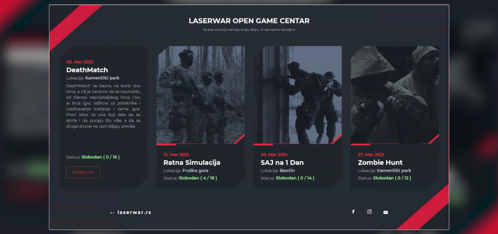 lasertag open game centar